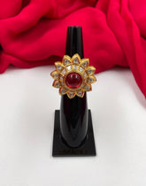 Traditional Rotating Kundan Finger Rings For Women By Gehna Shop Finger rings